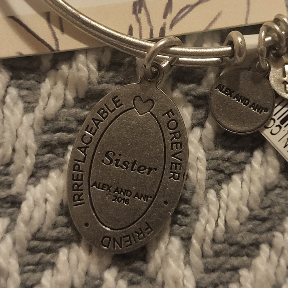 Alex and Ani Because I Love you Sister Bangle - Picture 6 of 7